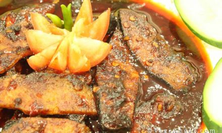 Vegetarian Recipe: Fried Soya Slices with Spicy Paste