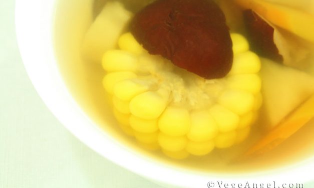 Vegetarian Recipe: Sweet Corn with Red Dates Soup