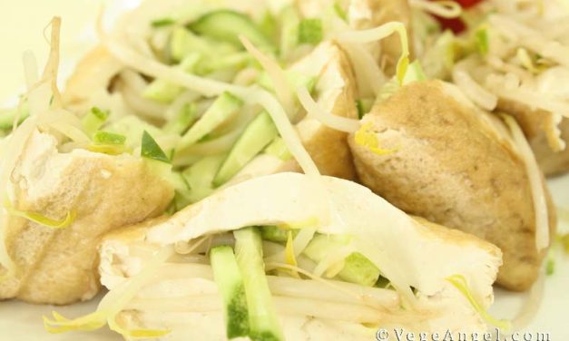 Vegetarian Recipe: Tofu Envelope Stuffed with Vegetable Strips