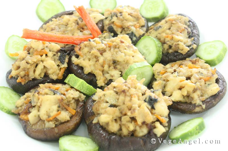 Vegetarian Recipe: Stuffed Shiitake Mushrooms