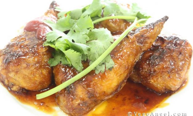 Vegetarian Recipe: Sweet and Sour Soya Drumsticks