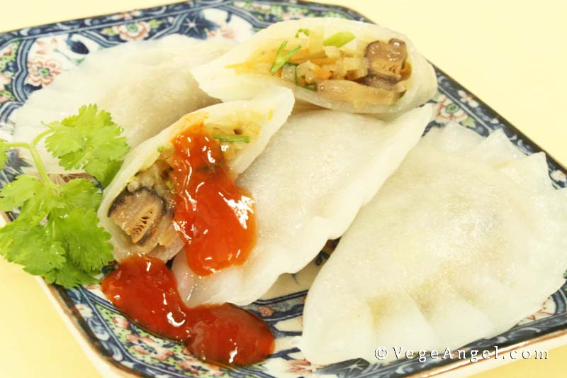素食食谱：水晶饺子