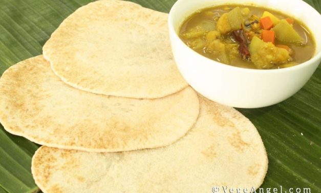 Vegetarian Recipe: Chapati with Vegetable Dal Curry