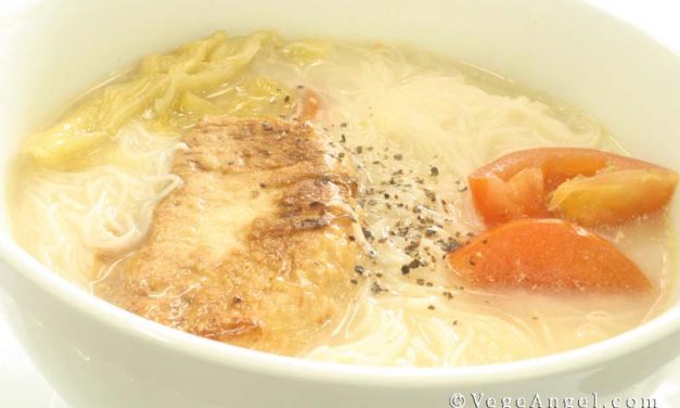 Vegetarian Recipe: Peppery Rice Vermicelli Soup