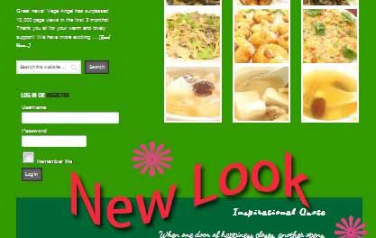 Vege Angel Home Page Has Been Upgraded!