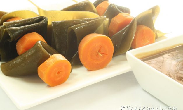 Vegetarian Recipe: Carrot and Kelp Bundles