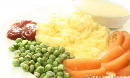 Vegetarian Recipe: Mashed Potatoes with Baked Green Peas