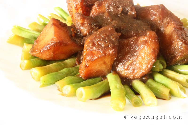 Vegetarian Recipe: Simmered Potatoes with Molasses