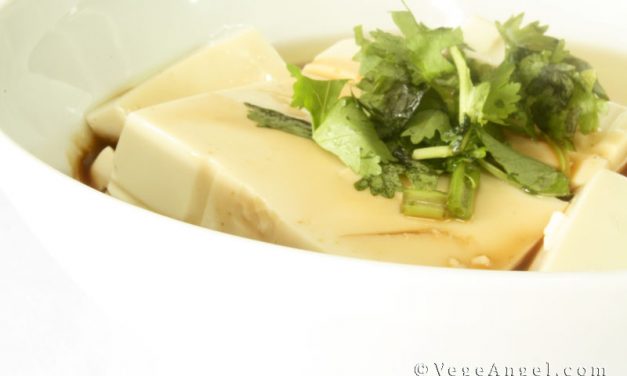 Vegetarian Recipe: Steamed Soft Tofu in Mushroom Sauce