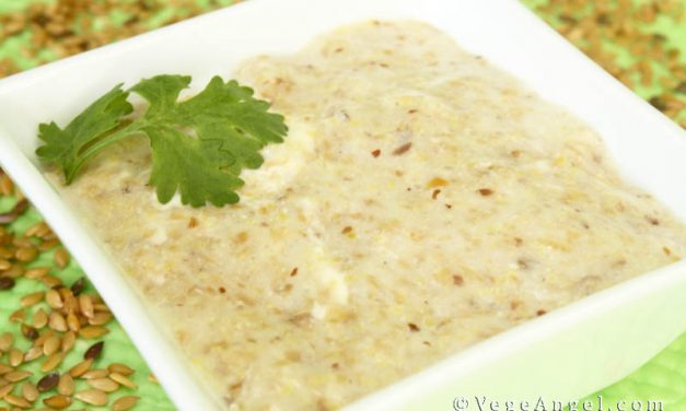 Vegetarian Recipe: Ground Flax Seeds and Cheese Dressing