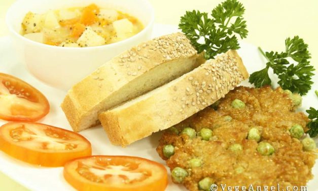 素食食谱：燕麦青豆松饼