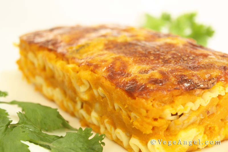 Vegetarian Recipe: Pumpkin and Mushroom Lasagna