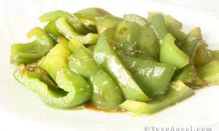 Vegetarian Recipe: Sauteed Bell Pepper With Vegetarian Oyster Sauce