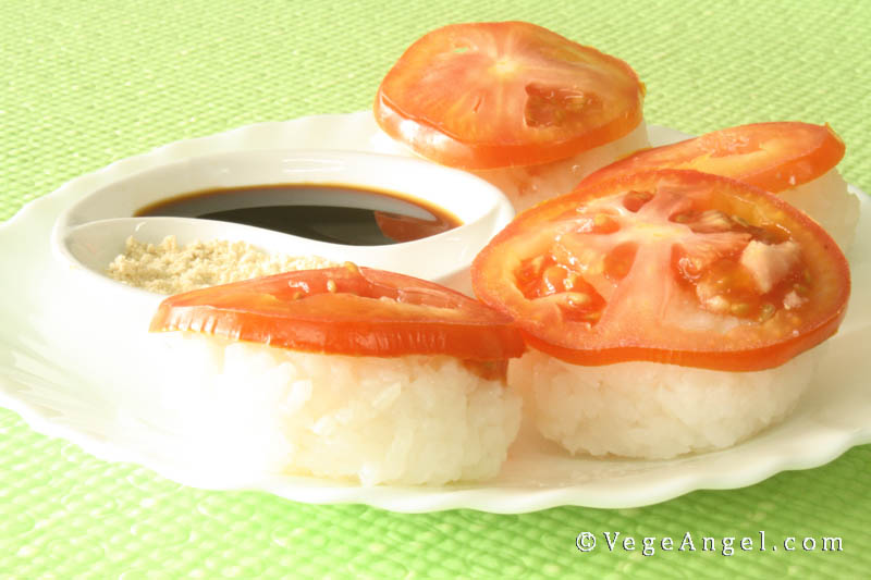 素食食谱：番茄寿司