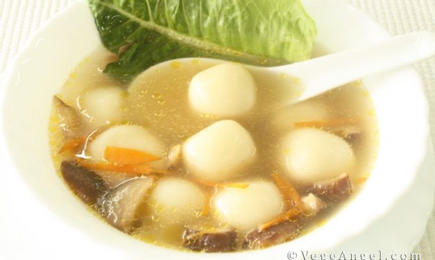 Vegetarian Recipe: Nutritional Rice Ball Soup