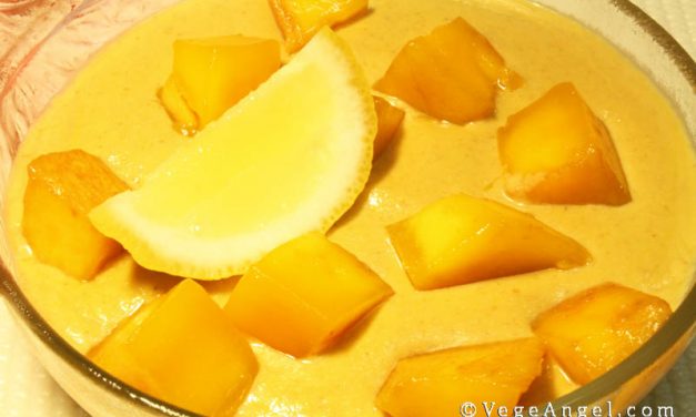 素食食谱：纯素芒果布丁