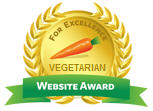 Vege Angel Received Vegetarian Website Award!
