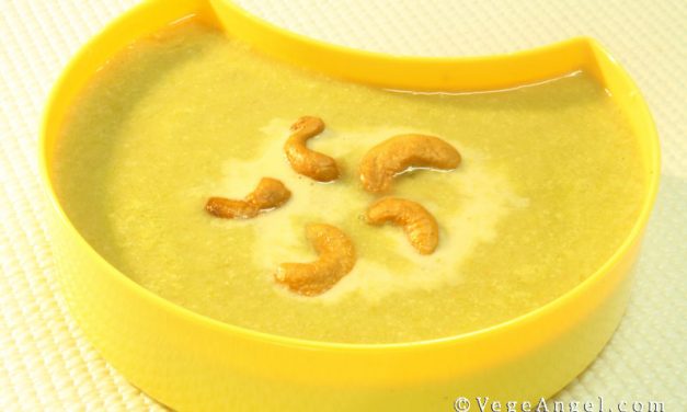 Vegetarian Recipe: Cashew Nut and Green Pea Soup
