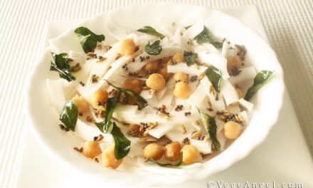 Vegetarian Recipe: Chickpea and Coconut Spicy Salad