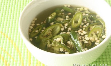 Vegetarian Recipe: Pickled Green Chilies