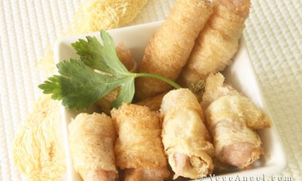 Vegetarian Recipe: Crispy Bamboo Pith Rolls Filled With Taro Paste