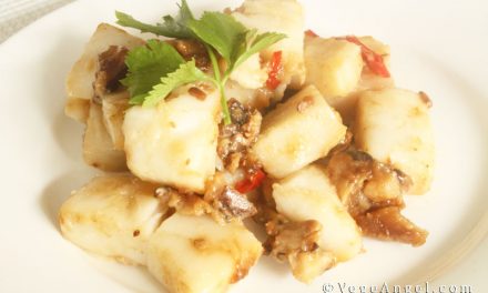 Vegetarian Recipe: Stir-Fried Mini Rice Flour Cakes