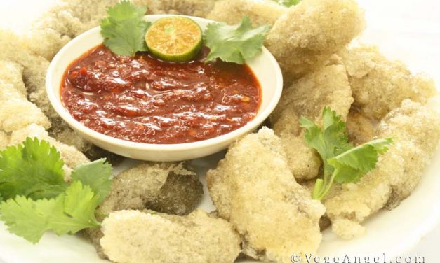 Vegetarian Recipe: Kelp Fritters (Vegan Keropok Lekor)