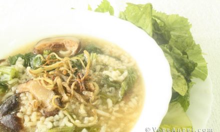 Vegetarian Recipe: Mustard Green Rice Porridge