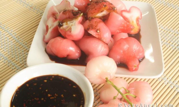 Vegetarian Recipe: Wax Apples in Sugary Soy Sauce