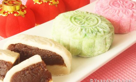 Vegan Recipe: Natural Red Bean Snowy Mooncake