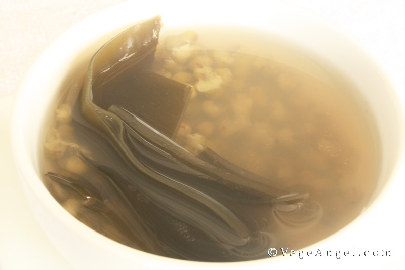 素食食谱：海带绿豆汤