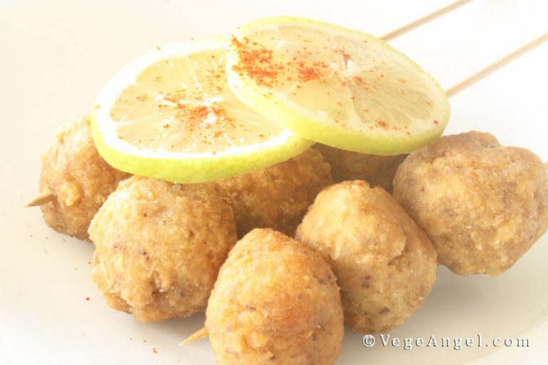 Vegan Recipe Spicy Tofu Balls Vege Angel