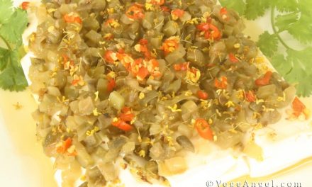 Vege Angel 400th Vegetarian Recipe: Steamed Silken Tofu with Osmanthus Flowers