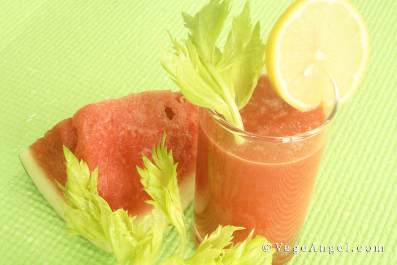 Vegan Recipe: Watermelon and Lemon Juice