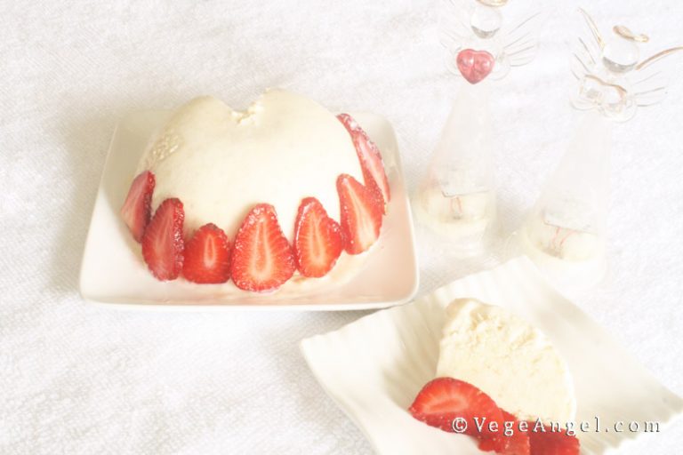 Vegetarian Recipe: Snow White Ice Cream Cake | Vege Angel