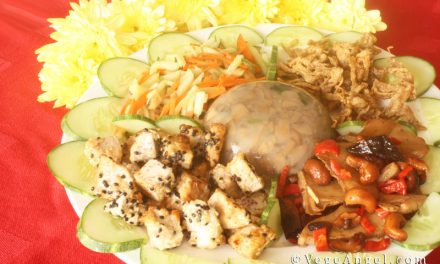 Vegan Recipe: Five Blessings Hot and Cold Combination Platter