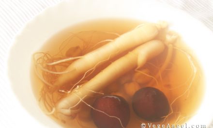 Vegan Recipe: Fresh Ginseng, Red Date and Almond Mushroom Soup