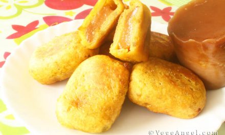 Vegan Recipe: Fried Sticky Rice Cake with Mashed Sweet Potatoes