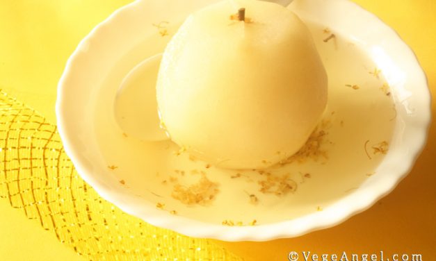 Vegan Recipe: Osmanthus Flower and Snow Pear Dessert