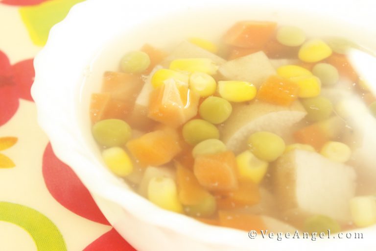 Vegan Recipe Burdock and Mixed Vegetable Soup Vege Angel