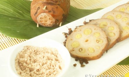 Vegan Recipe: Lotus Root Stuffed with Sticky Millet