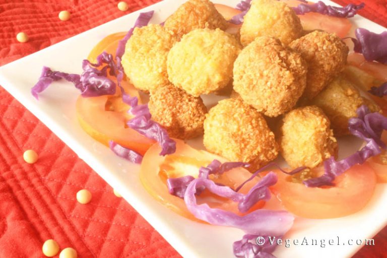 Vegan Recipe DeepFried Okara Balls Vege Angel