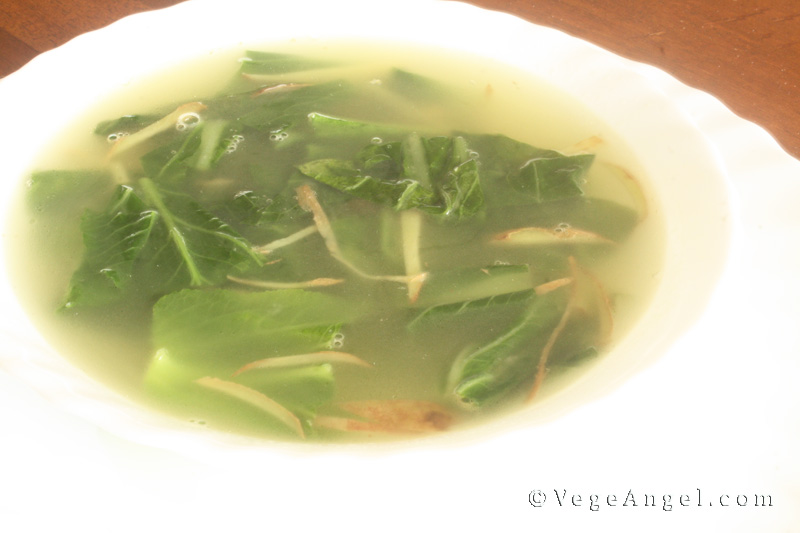 Vegan Recipe: Nutritional Choy Sum Soup