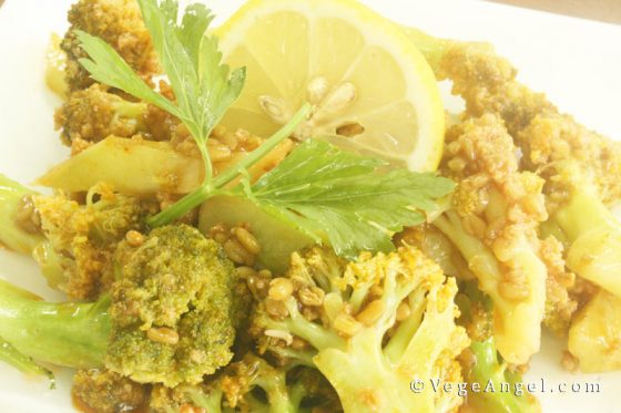 Spicy Broccoli with Fenugreek Seeds 香辣葫芦巴籽炒西兰花