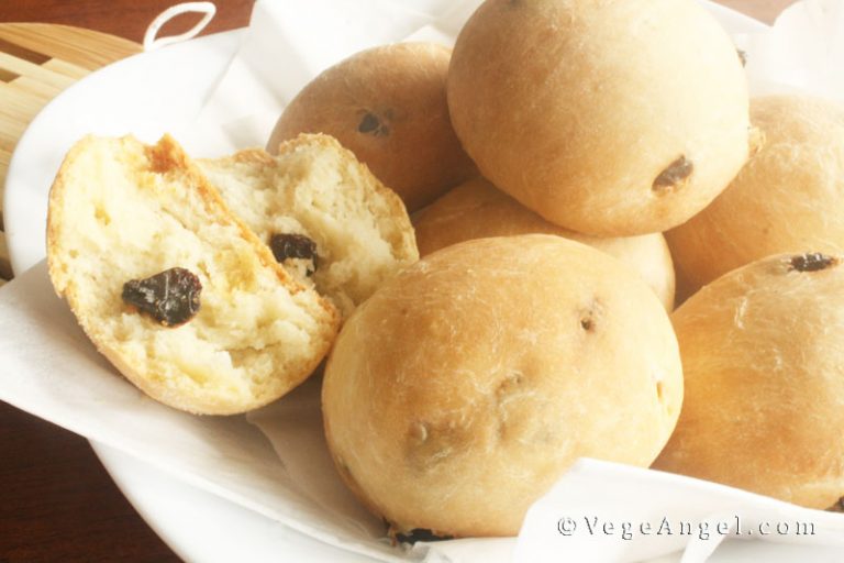Vegan Recipe Vegan Raisin Buns Vege Angel