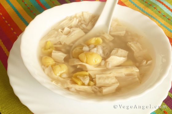 Ginkgo Nut and Coix Seed Dessert Soup 白果薏米糖水