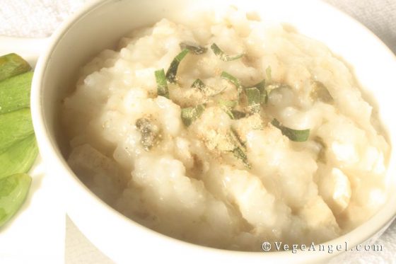 Nori and Tofu Congee 紫菜豆腐粥