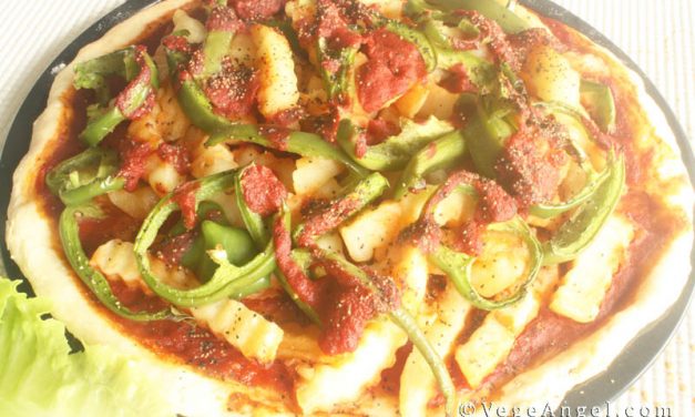 纯素食谱：纯素薯条披萨