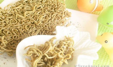 Vegan Recipe: Baked Spinach Noodle Snack