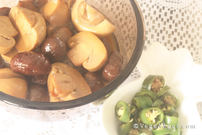 Vegan Recipe: Chestnut with Button Mushroom Delight